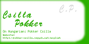 csilla pokker business card